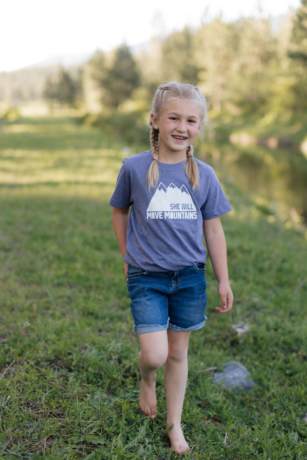 She Will Move Mountains Kids Tee