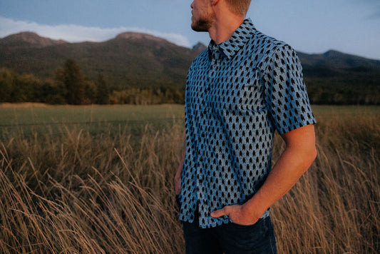 Hey Bear! Men's Button Down Shirt