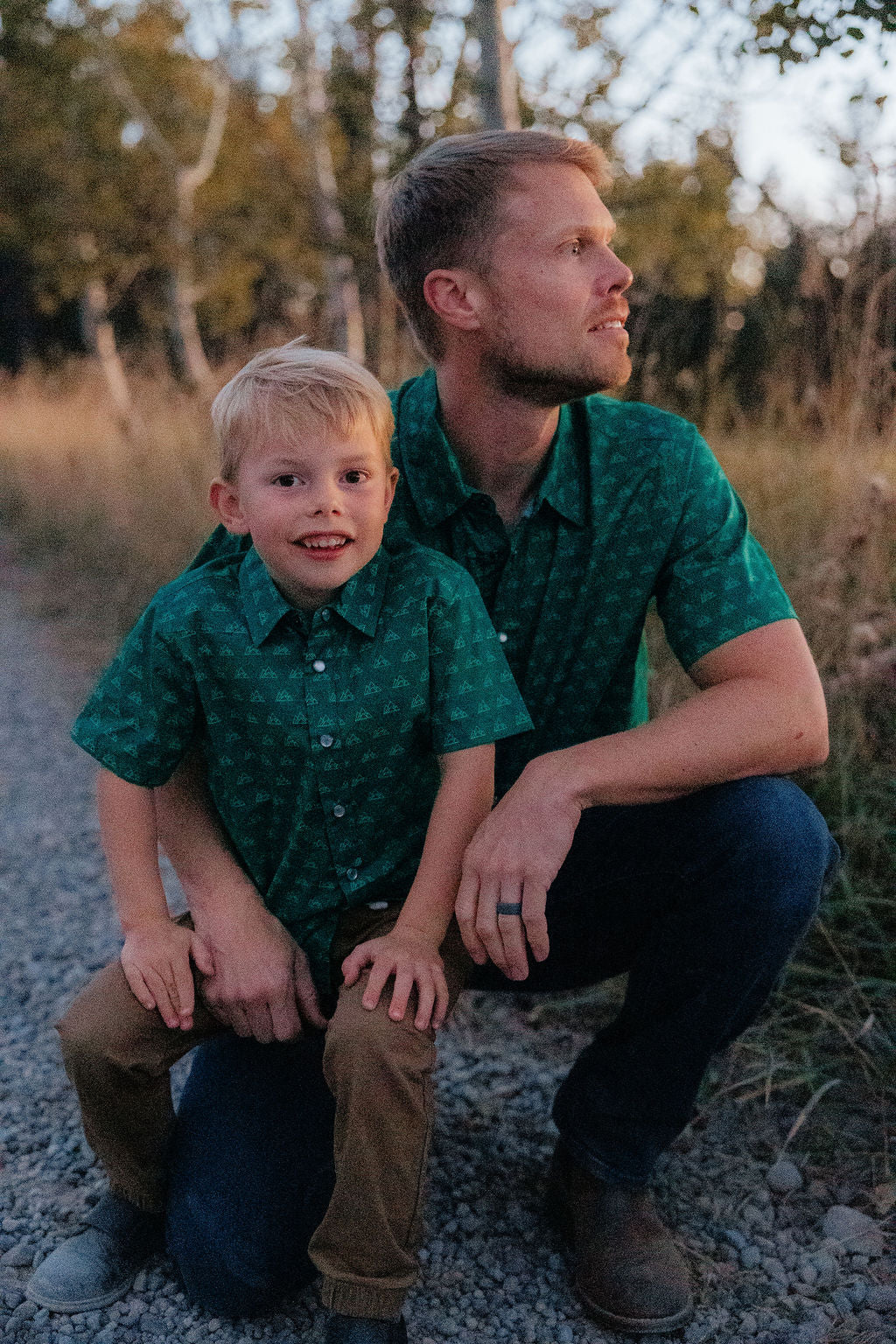 Logo Kid's Button Down Shirt