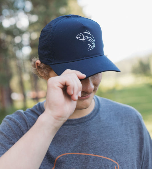 Trout Performance Hat- Navy