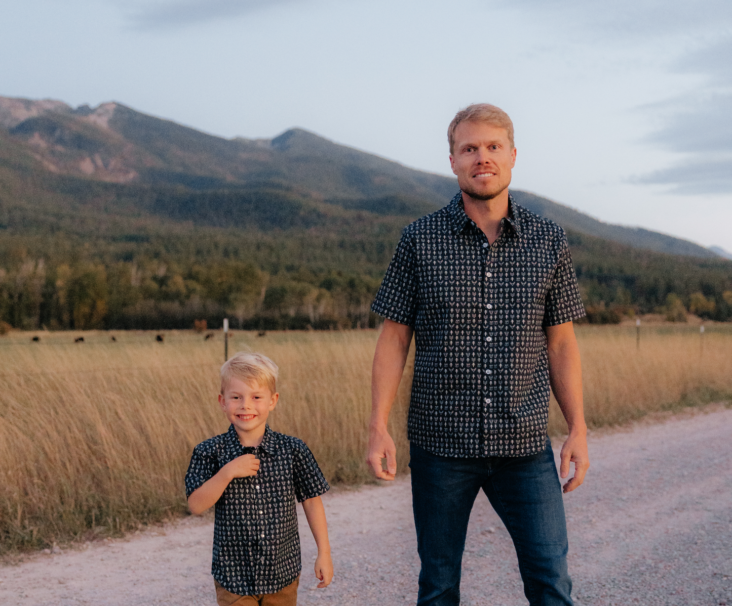 Woodland Creatures Men's Button Down Shirt