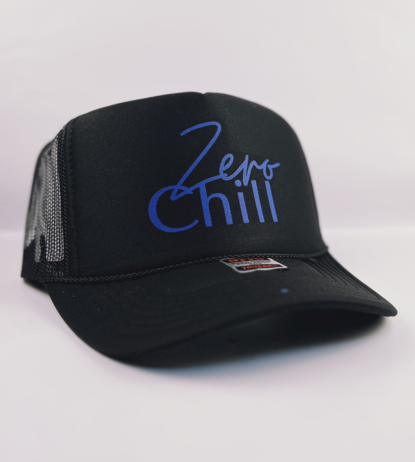 Zero Chill Adult Trucker Hat- Black