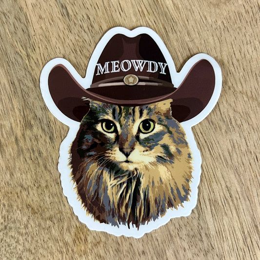 Meowdy Sticker