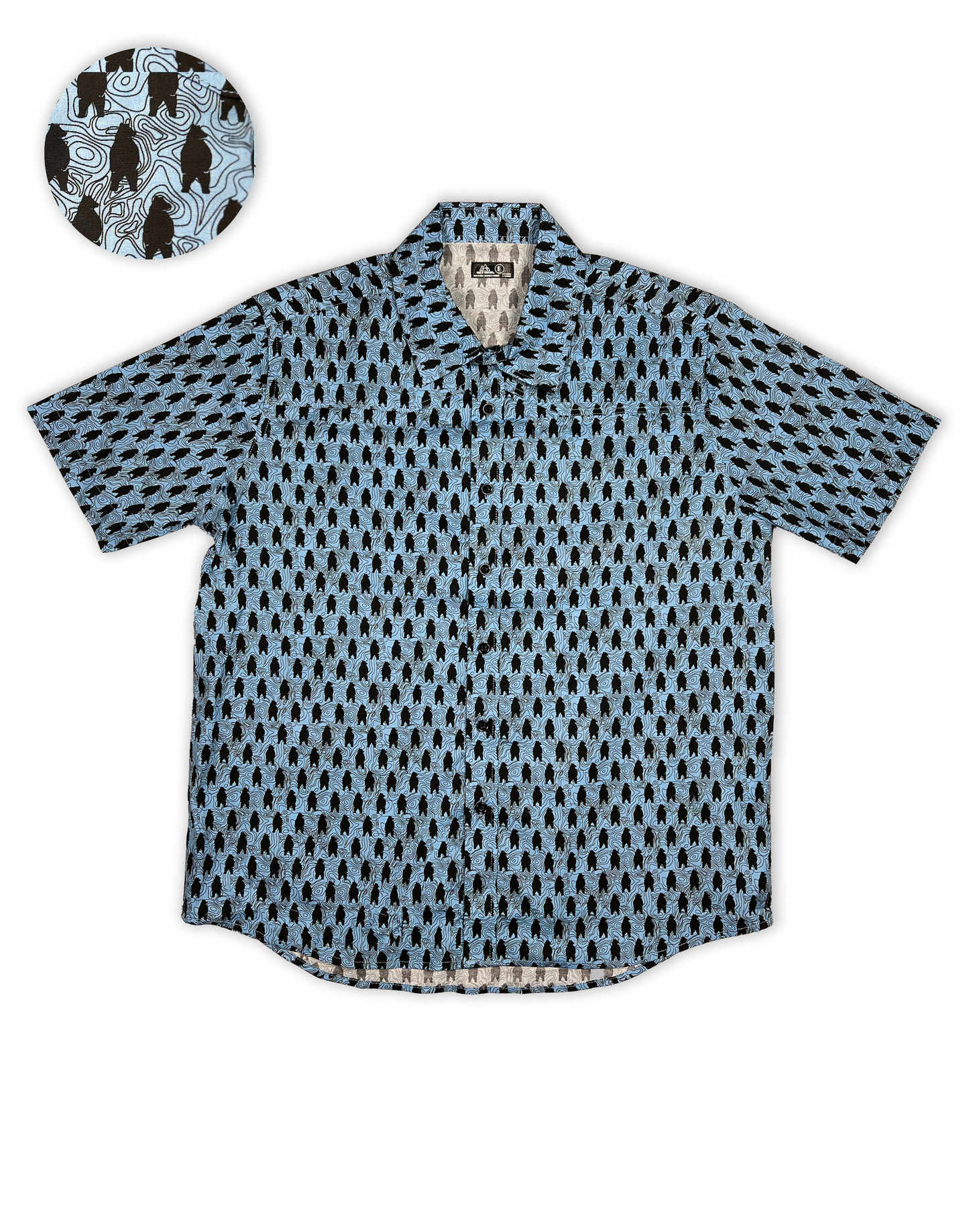 Hey Bear! Men's Button Down Shirt