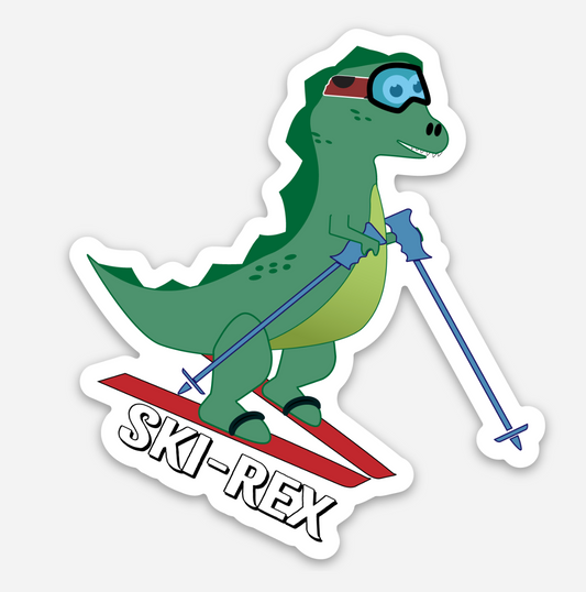 Ski-Rex T-Rex Sticker