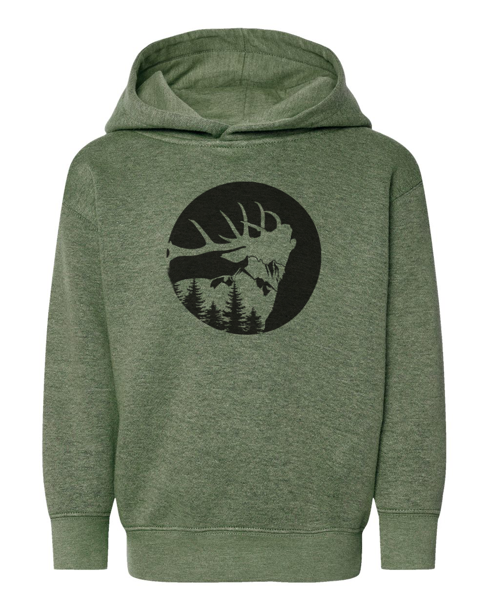 Bugling Bull Elk Kids Hoodie