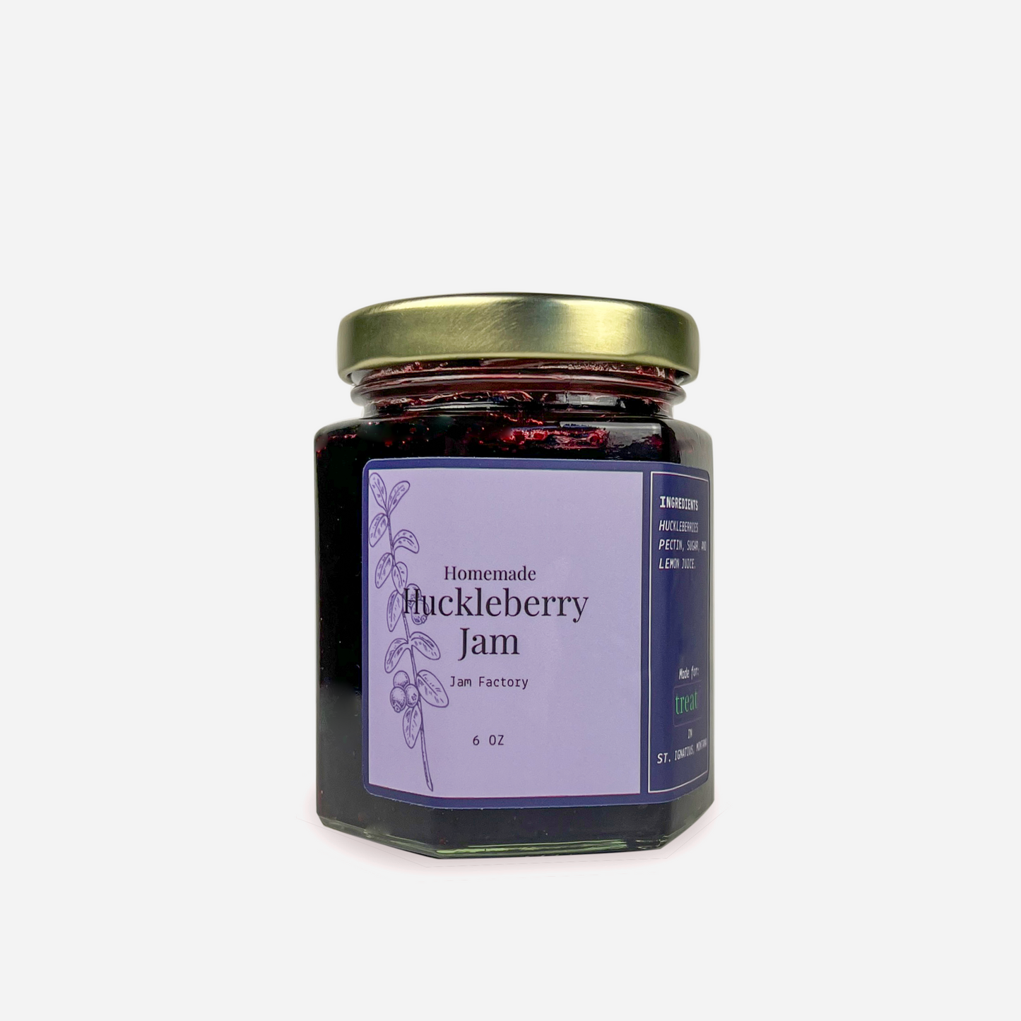 Homemade Huckleberry Jam 6oz