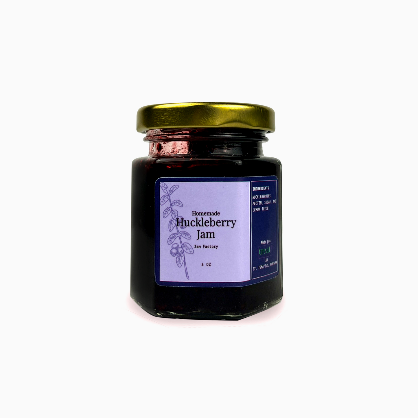 Homemade Huckleberry Jam 3oz