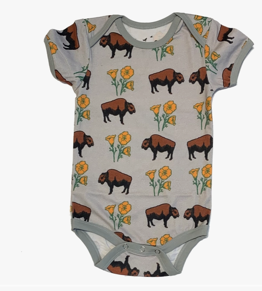 Buffalo Poppy Onesie