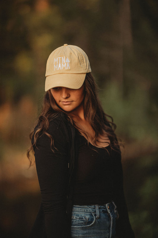 MTN MAMA Dad Hat-Mustard